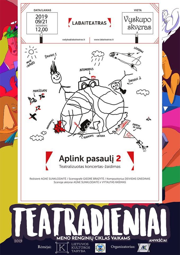 Meno renginių ciklas vaikams „Teatradieniai“ / Teatralizuotas koncertas - žaidimas „Aplink pasaulį 2“