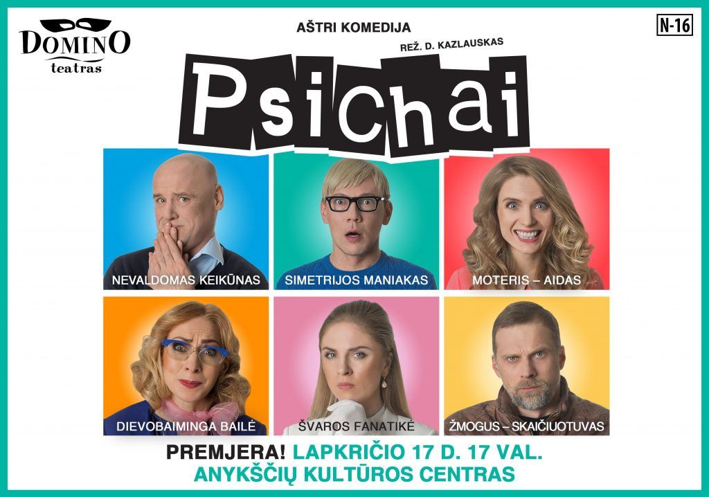 Domino teatro premjera „PSICHAI“