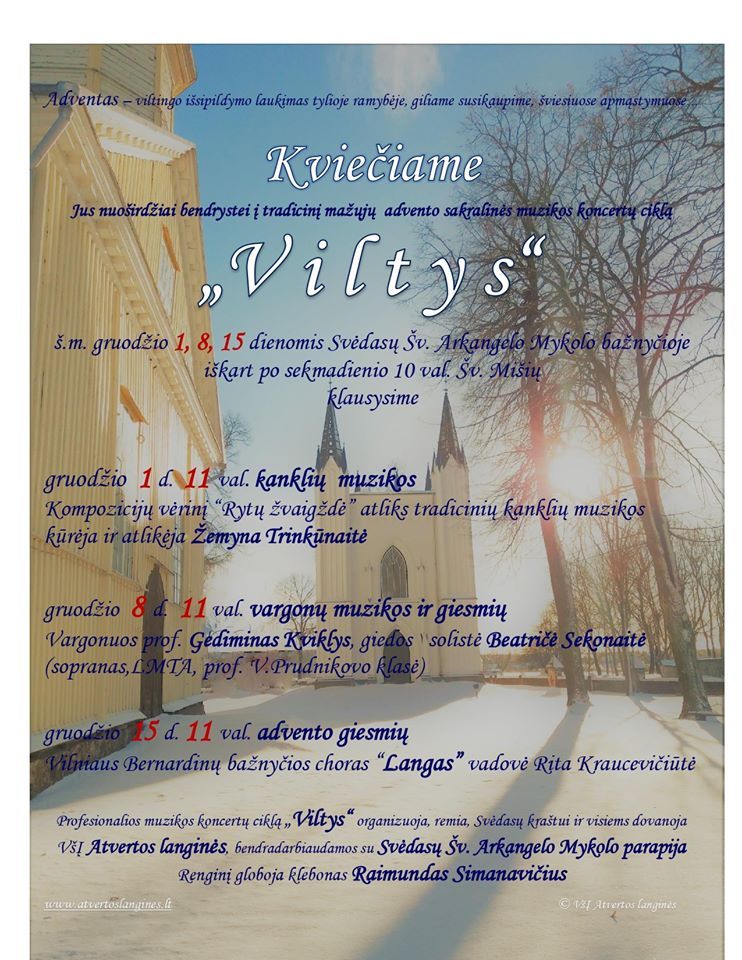 Sakralinės muzikos koncertų ciklas „Viltys“ / Koncertuoja kanklių muzikos kūrėja ir atlikėja Žemyna Trinkūnaitė