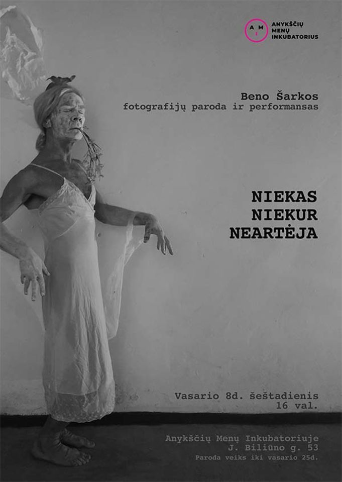 Beno Šarkos paroda / performansas „Niekas niekur neartėja“