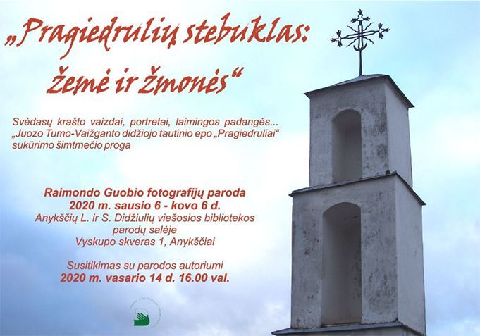 Susitikimas su parodos „Pragiedrulių stebuklas: žemė ir žmonės“ autoriumi Raimondu Guobiu