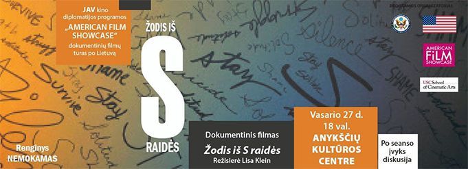 Dokumentinis filmas „Žodis iš S raidės“ (JAV kino diplomatijos programa „American Film Showcase“)