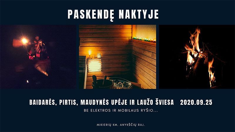 Baidarių žygis „Paskendę naktyje“ 