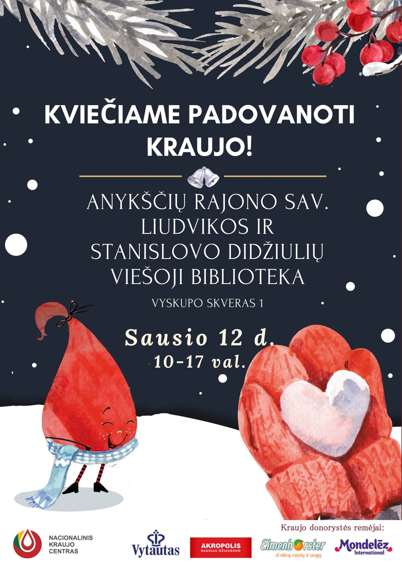 Kviečiame padovanoti kraujo!