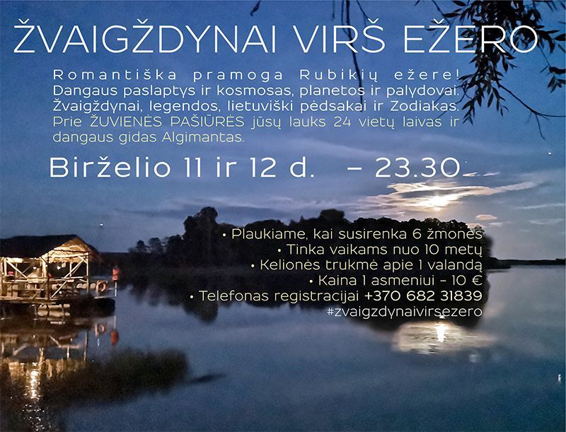 Žvaigždynai virš ežero