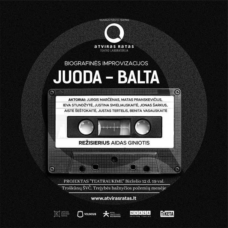 Spektaklis „Juoda-Balta” / Projektas „TEATRaukime”