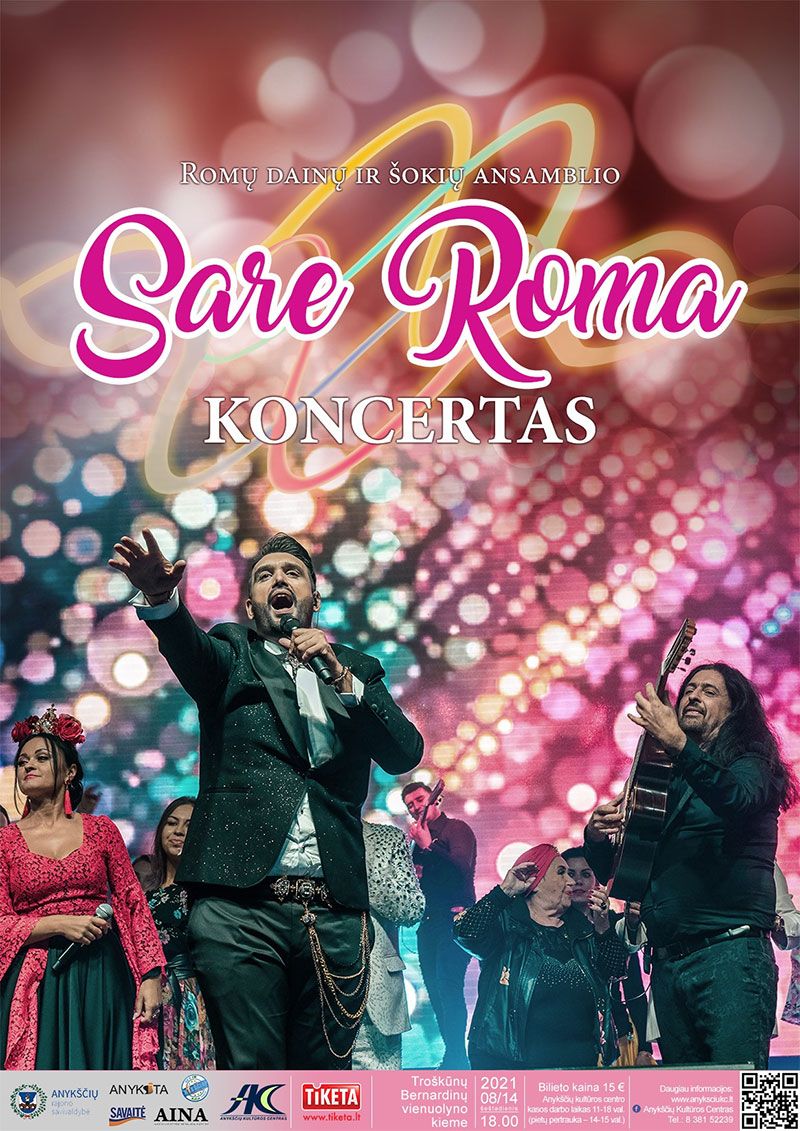 Tarptautinis romų dainų ir šokių festivalis „Romai kelyje“ / Koncertuoja grupė „Sare Roma“