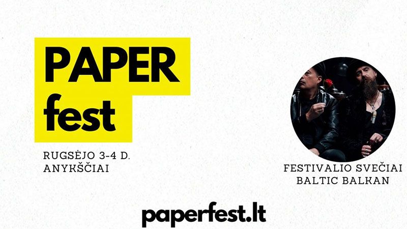 Tradicinis festivalis „PAPER fest“ / Beno Šarkos performansas „Po po po e ra ra ra“