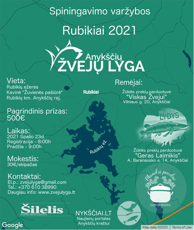 Spiningavimo varžybos „Rubikiai 2021“