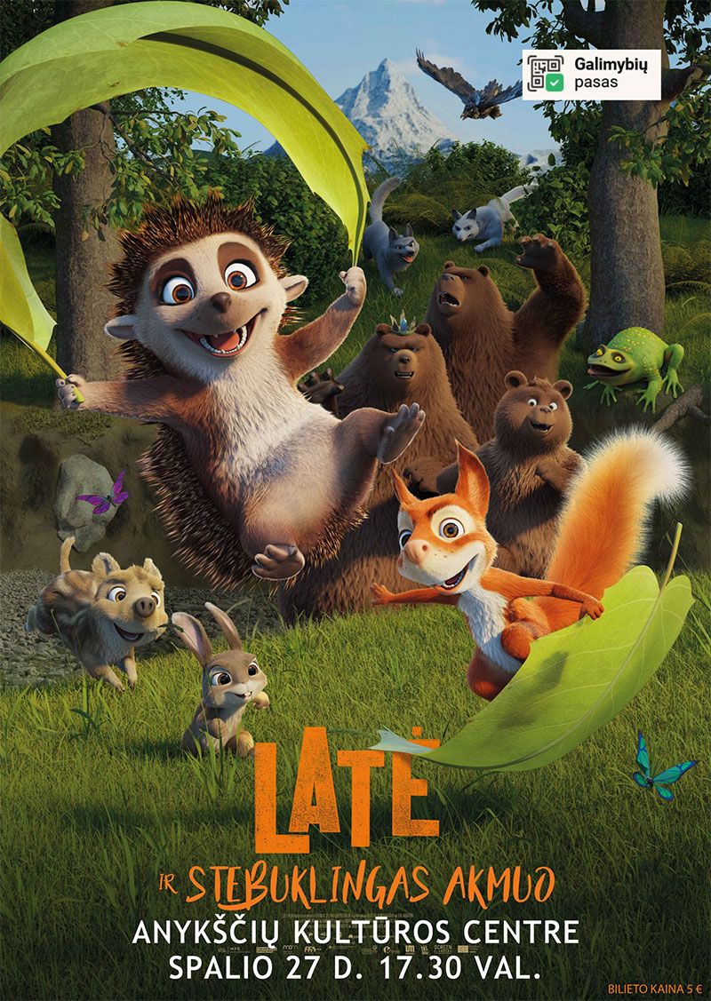 Animacinis filmas "Latė ir stebuklingas akmuo" (2021m, Trukmė 1 val. 21 min)