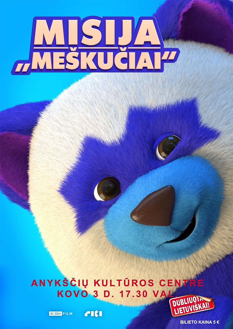 Animacinis filmas „Misija „Meškučiai““ (2021 m., trukmė: 1h 10 min)