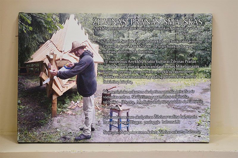 Žilvino Prano Smalskaus darbų paroda „Medinės skulptūros“