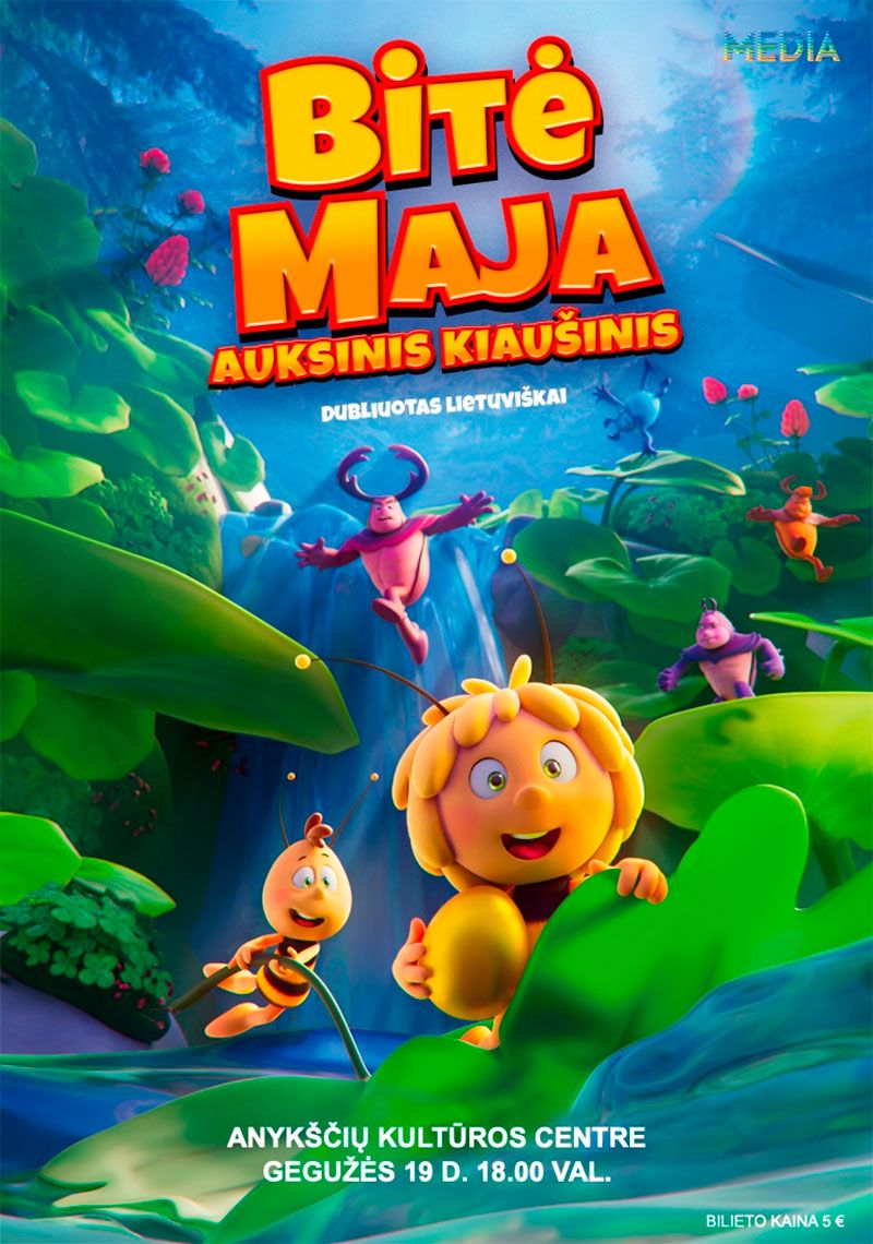 Animacinis filmas „Bitė Maja. Auksinis kiaušinis“ (2022m., trukmė 1val. 28min.)