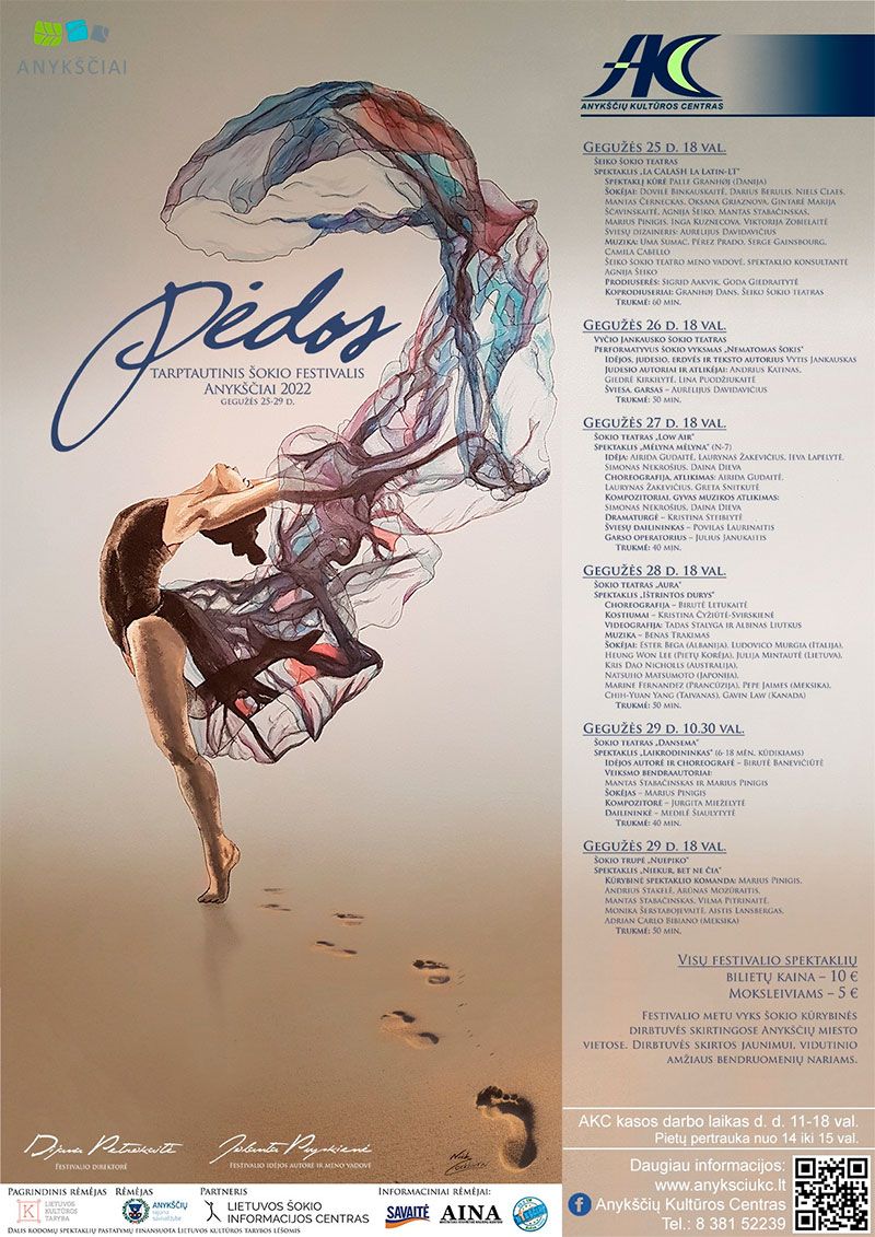 Tarptautinis šokio festivalis „Pėdos"(2022) / Spektaklis „Laikrodininkas“ / šokio teatras  „DANSEMA“