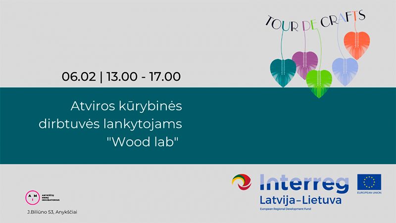 Projekto Tour de Crafts kūrybinės dirbtuvės lankytojams