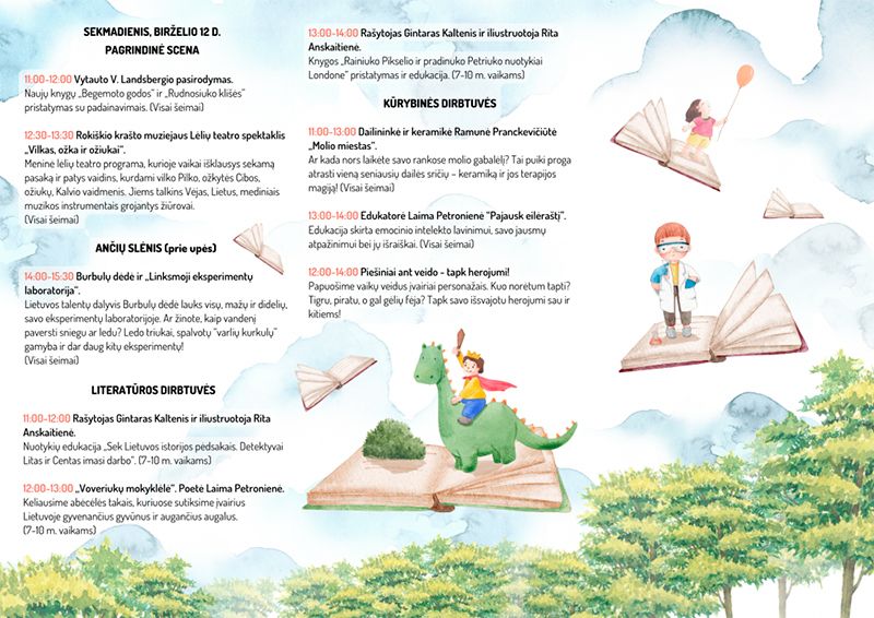 Literatūros ir menų festivalį „Vaikų knygų fiesta“ / Pirmoji diena