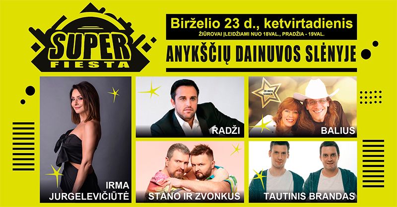 „JONINIŲ SUPERFIESTA“ Anykščiuose!