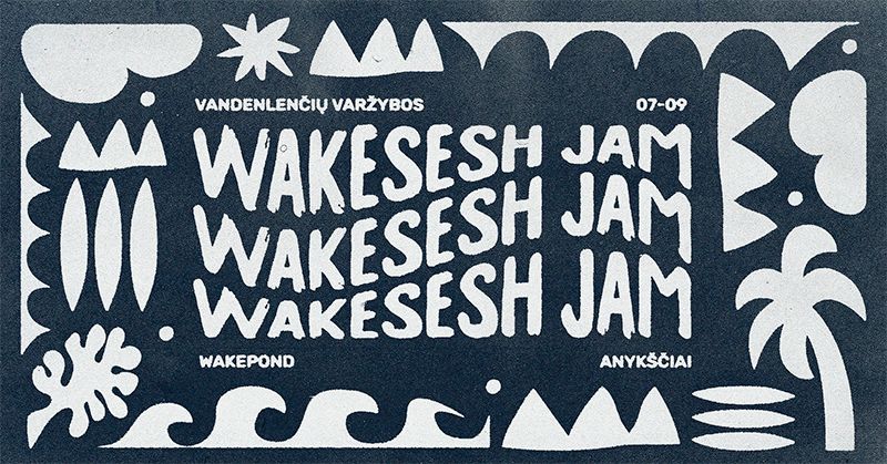 Vandenlenčių varžybos „WakeSesh Jam“ / Pirmoji diena