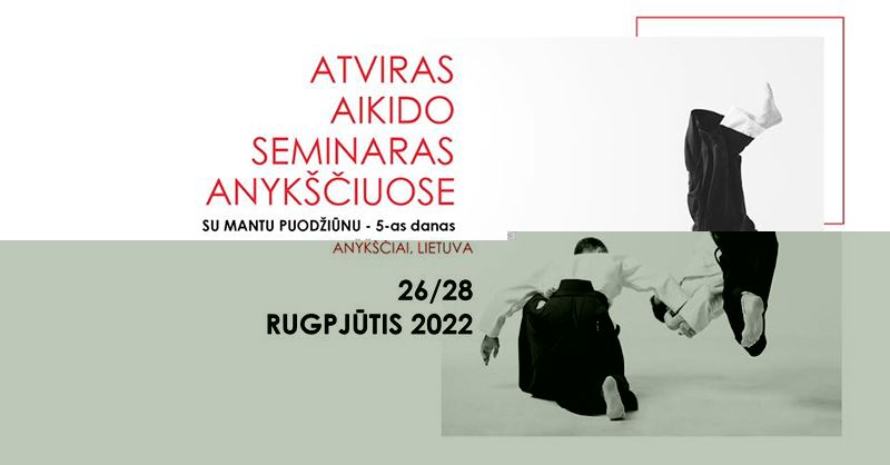 Atviras aikido seminaras su Mantu Puodžiūnu 5 dan / trečioji diena