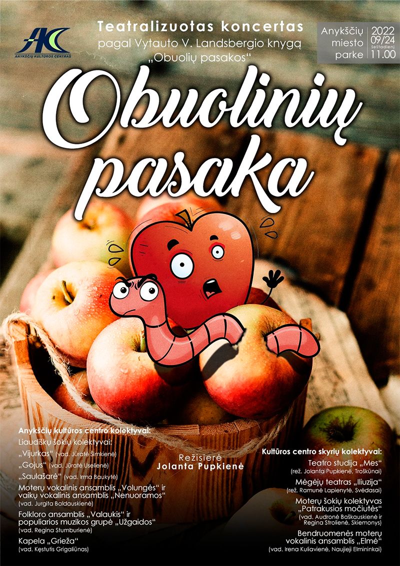 Teatralizuotas koncertas pagal Vytauto V. Lansbergio knygą „Obuolių pasakos“