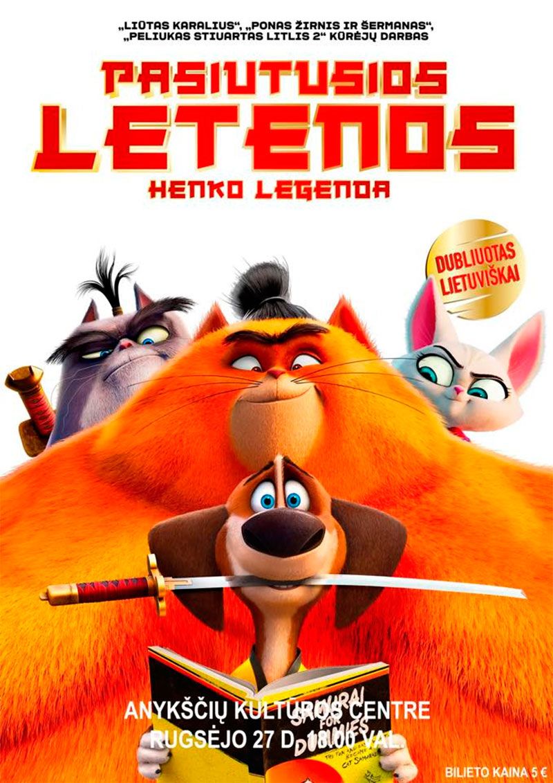 Animacinis kino filmas vaikams „Pasiutusios letenos. Henko valanda“ / (Rež. M. Koetsier, R. Minkoff, Ch. Bailey)