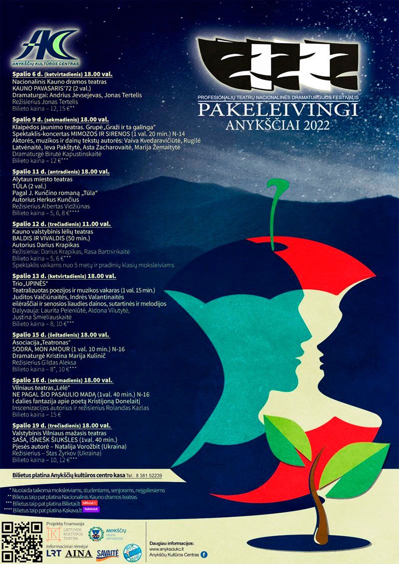 Profesionalių teatrų festivalis „Pakeleivingi“ (2022) / Trio „Upinės“ / Teatralizuotas poezijos ir muzikos vakaras