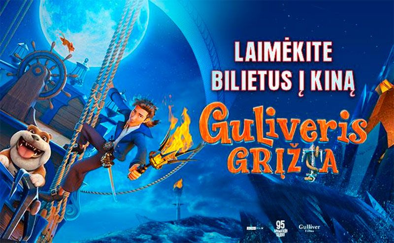 Animacinis kino filmas ,,Guliveris sugrįžta“ (Trukmė 1h 30 min.)