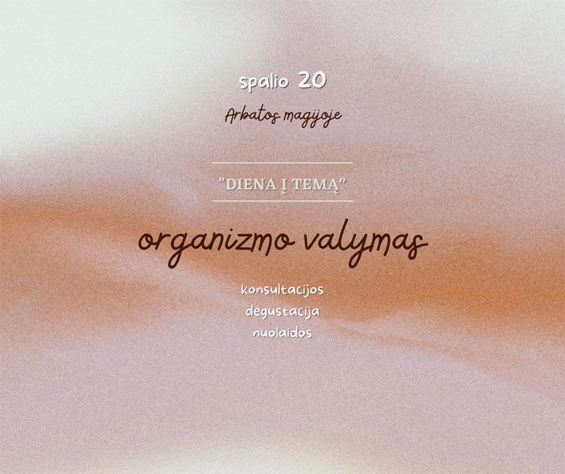 Dienos koncultacija tema „Organizmo valymas“ / Konsultuos Ramūnas Daugelavičius