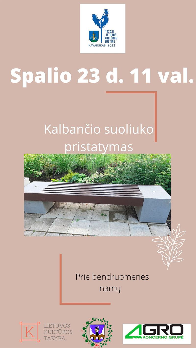 Kalbančio siuoliuko pristatymas