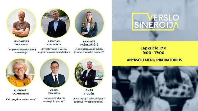 Konferencija „Verslo sinergija 2023: taupymas, optimizavimas, augimas”