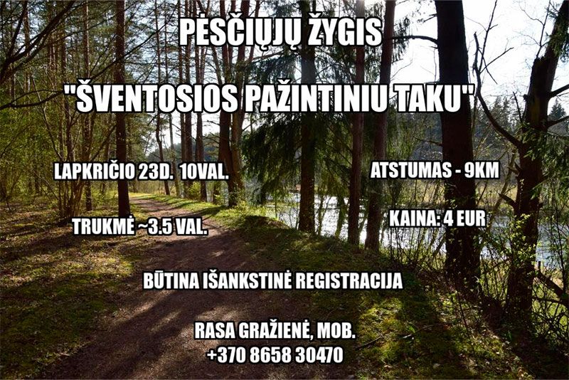 Pėsčiųjų žygis ,,Šventosios pažintiniu taku