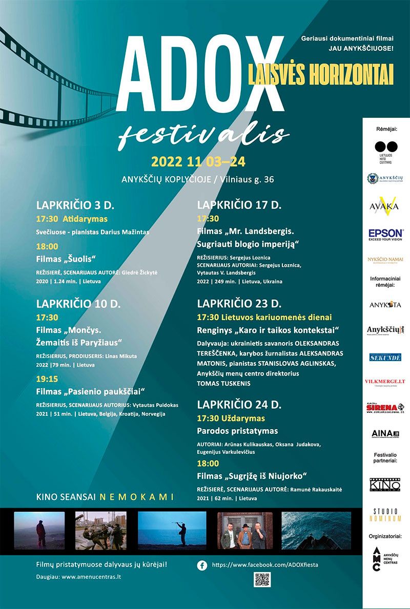 Dokumentinių filmų XIII festivalis „Adox“ / Filmas „SUGRĮŽĘ IŠ NIUJORKO“ / Rež. R. Rakauskaitė