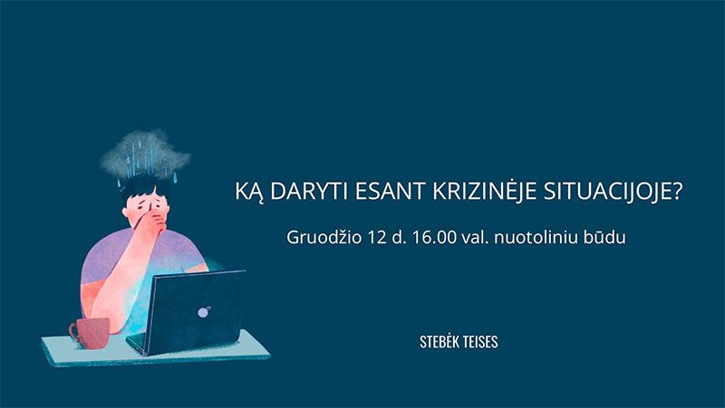 Seminaras mokymai „Ką daryti esant krizinėje situacijoje?“