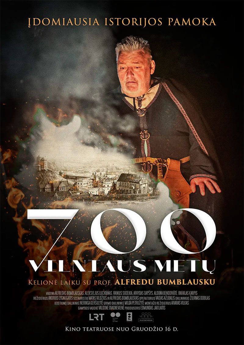 Mokomasis filmas „700 Vilniaus metų. Kelionė laiku su prof. Alfredu Bumblausku“ (2022 m., Trukmė: 60 min)