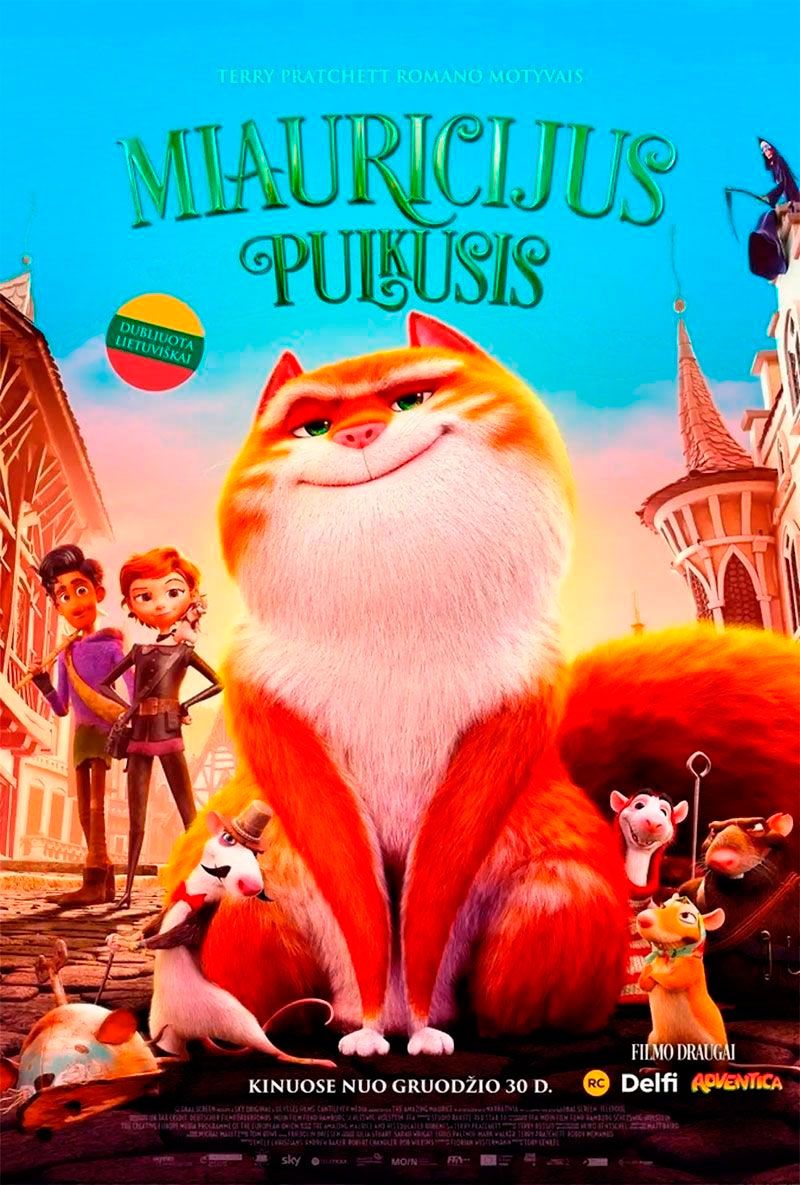 Kino filmas vaikams „Miauricijus Puikusis“ (2022 m.,Trukmė: 1h 32min)