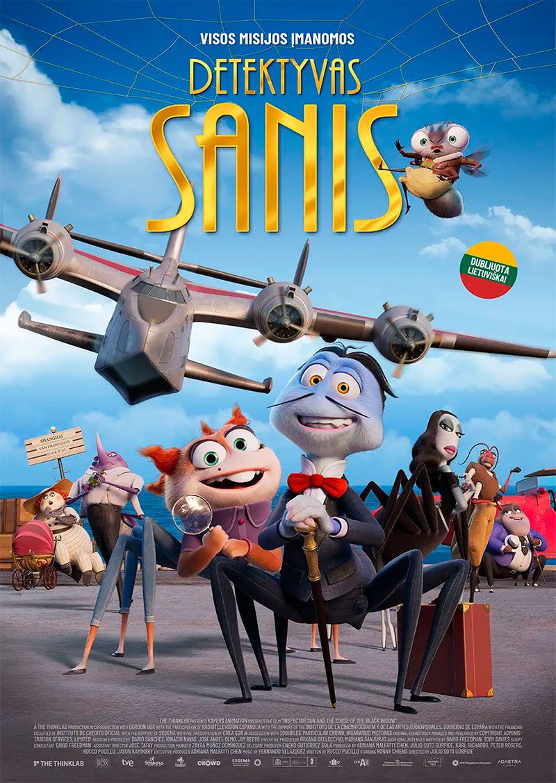 Animacinis filmas „Detektyvas Sanis“ (2022m.,Trukmė: 88 min)