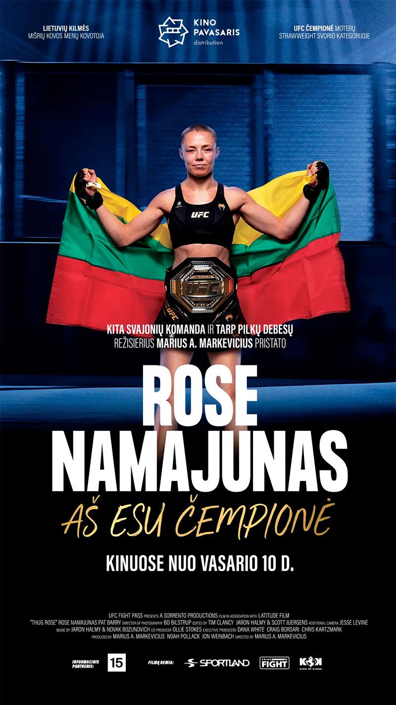 Dokumentinis filmas „Rose Namajunas: aš esu čempionė“ (2023m., Trukmė: 1h 31 min) / Rež. Marius A. Markevicius