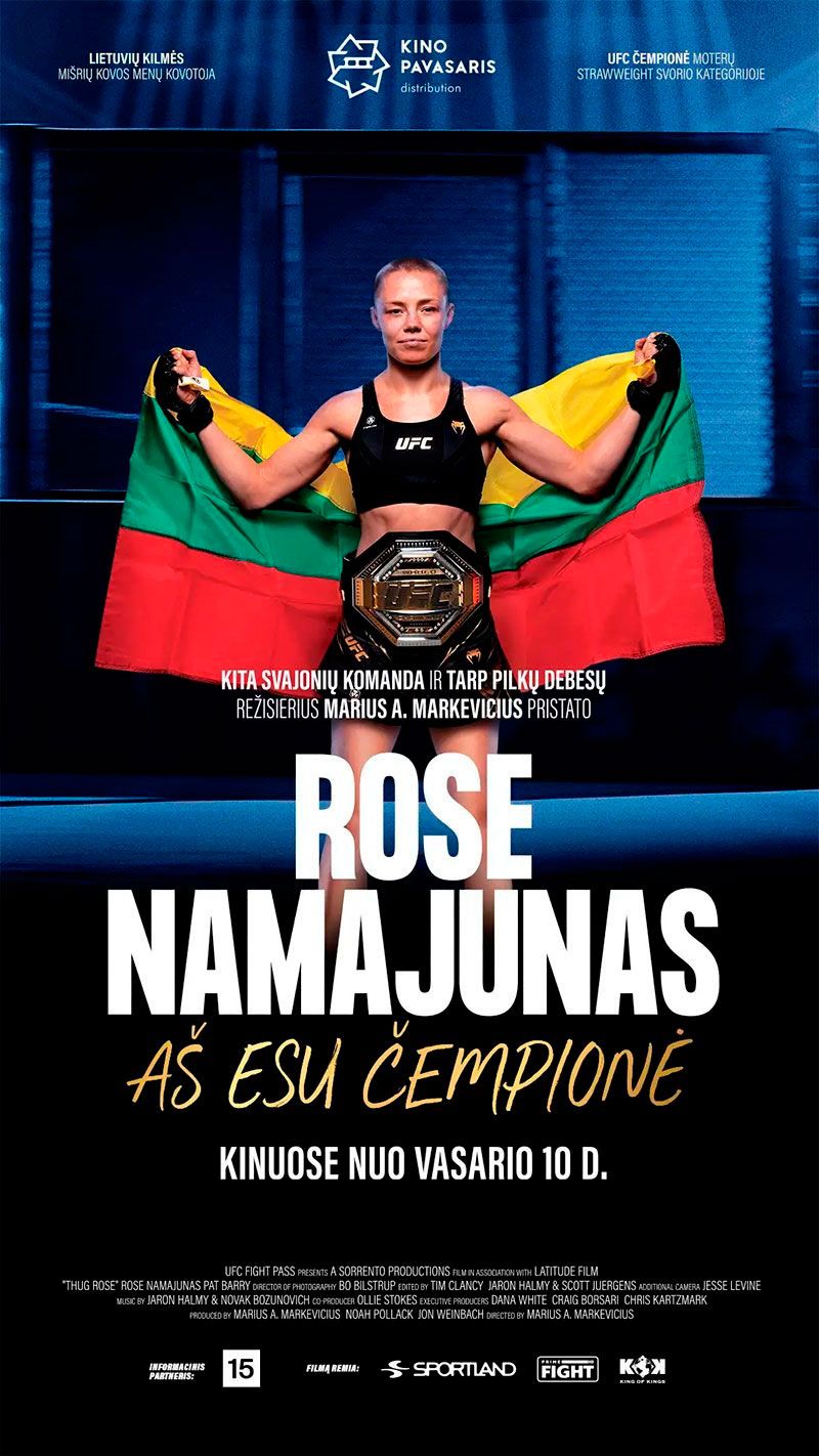 Dokumentinis filmas „Rose Namajunas: aš esu čempionė“ (2023m., Trukmė: 1h 31 min) / Rež. Marius A. Markevicius