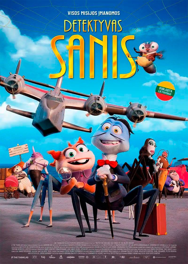 Animacinis filmas „Detektyvas Sanis“ (2022m.,Trukmė: 88min)