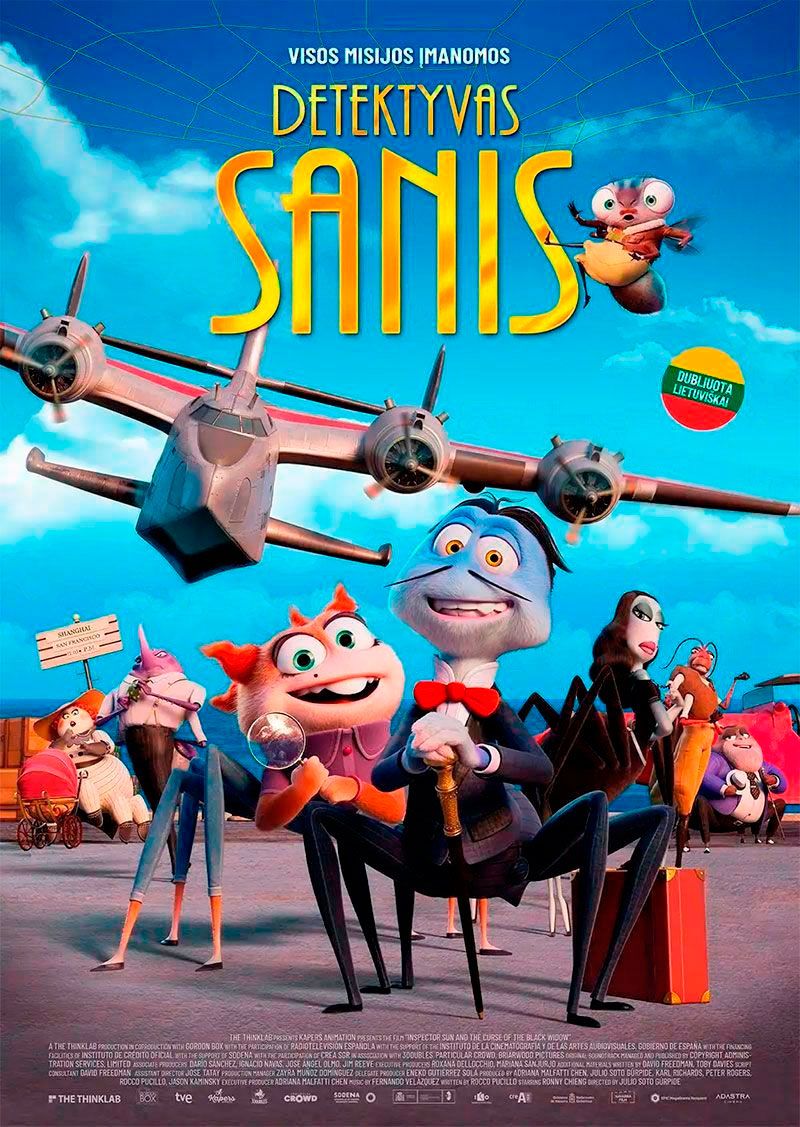 Animacinis filmas „Detektyvas Sanis“ (2022m.,Trukmė: 88min)