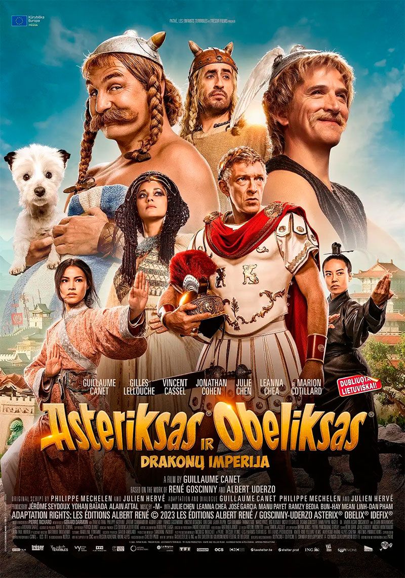 Kino filmas visai šeimai  „Asteriksas ir Obeliksas: Drakonų imperija“ (2023m., Trukmė: 1h 52 min)