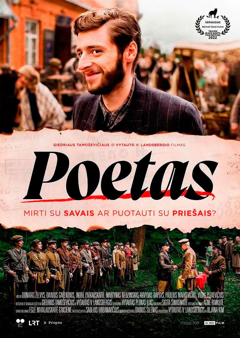 Lietuviškas kino filmas „Poetas“ (2022m., Trukmė: 1h 52 min) / Rež. Giedrius Tamoševičius ir Vytautas V. Landsbergis