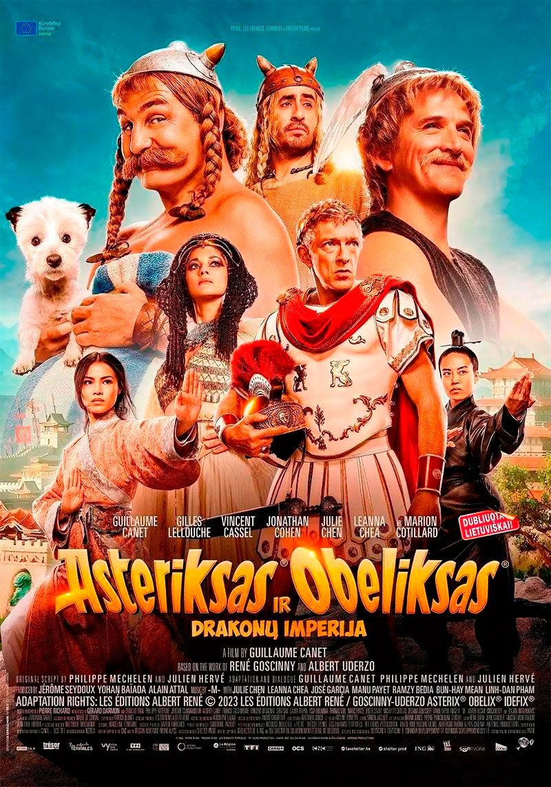 Kino filmas visai šeimai  „Asteriksas ir Obeliksas: Drakonų imperija“ (2023m., Trukmė: 1h 52 min)