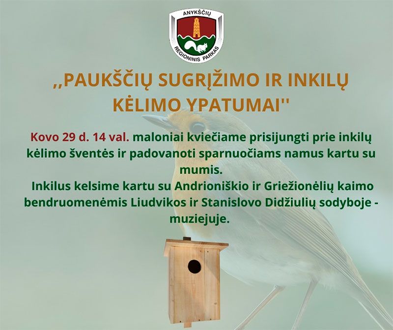 Paukščių sugrįžimo ir inkilų kėlimo šventė