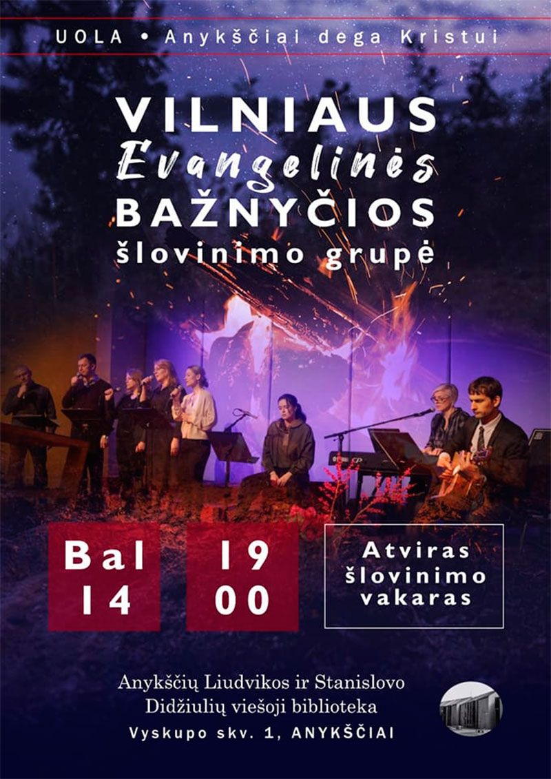 Vilniaus Evangelinės bažnyčios šlovinimo vakaras