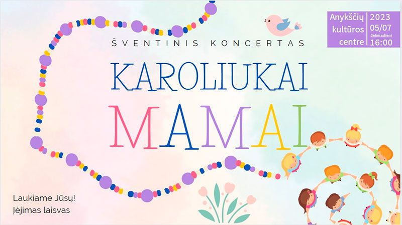 Šventinis koncertas „Karoliukai mamai“