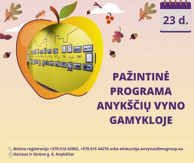 Pažintinė programa Anykščių vyno gamykloje