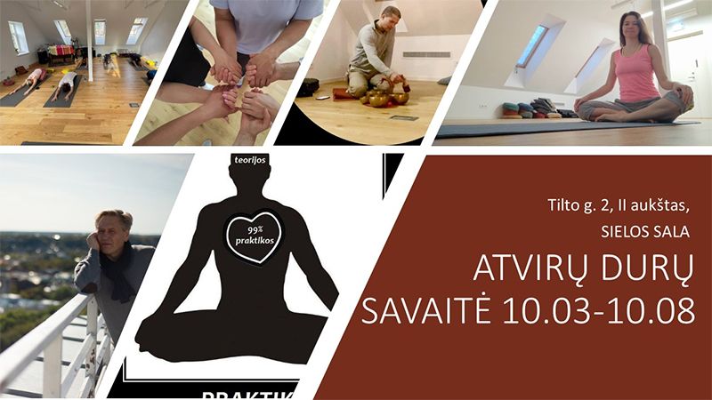 Atvirų durų savaitė Tilto g. 2 studijoje / Praktiniai holistiniai sveikatos mokymai