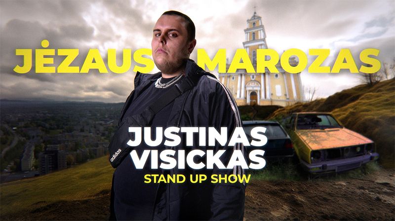 Justinas Visickas stand up show „Jėzus Marozas“