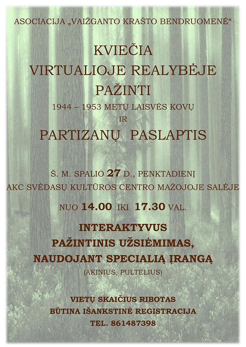 Pažintinė programa „Partizanų paslaptys“